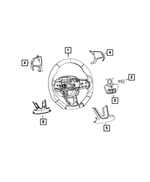 5RB85JSLAA - Steering: Steering Wheel Bezel for Mopar Image