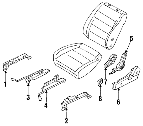 Seat Components for 1989 Nissan Stanza #0