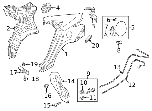 Fuel Door for 2018 Hyundai Accent #0