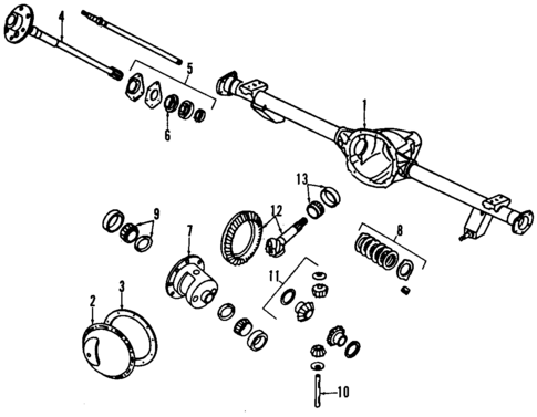 Rear Axle for 1985 Jeep Grand Wagoneer #0