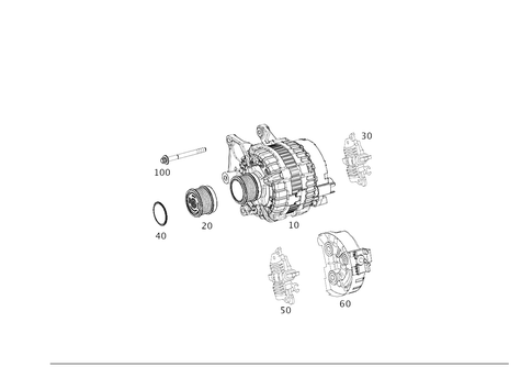 Alternator for 2023 Mercedes-Benz E53 AMG #0