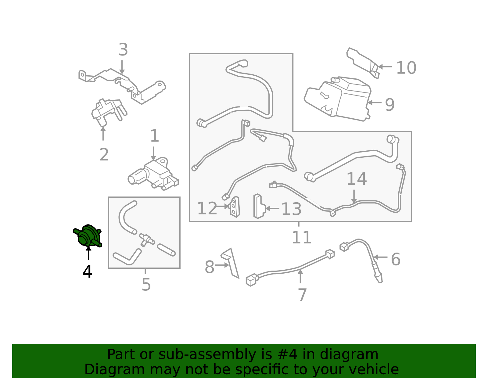 42084FE010 - Purge Valve Subaru Factory Parts Online