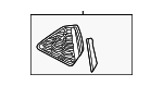 4K8807647GAP6 - Body: Outer Grille for Audi Image