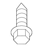 W502660S424 - Body: Sun-visor Screw for Ford: C-Max, Edge, Explorer, F-250 Super Duty, F-350 Super Duty, F-450 Super Duty, Fiesta, Focus, Fusion, Mustang, Police Interceptor Utility, Police Responder Hybrid, Ranger, SSV Plug-In Hybrid, Transit Connect, Transit-150, Transit-250, Transit-350, Transit-350 HD | Lincoln: Aviator, MKX, MKZ, Nautilus Image