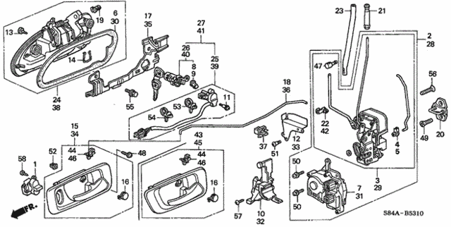 Front Door Locks for 2002 Honda Accord #0