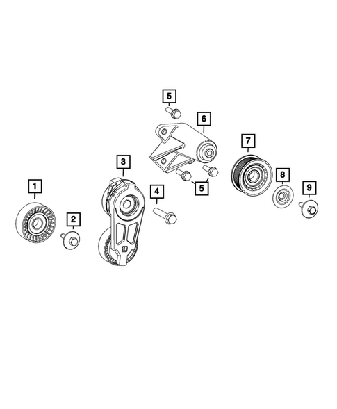 Pulleys and Related Parts for 2023 Dodge Durango #0
