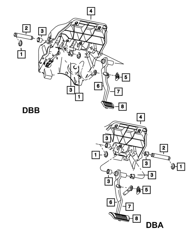 68363105AA - Brakes: Brake Pedal for Mopar Image
