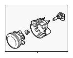 84501AG120 - : Fog Lamp Assembly for Subaru Image