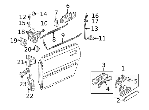 Lock & Hardware for 2002 Audi A8 Quattro #1