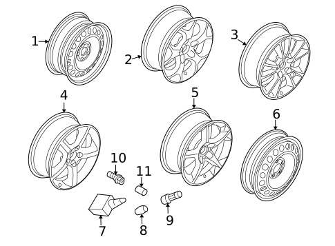 Tire Pressure Monitor Components for 2008 Saturn Astra #1