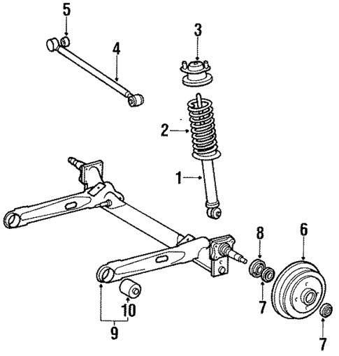 Axle Housing for 1989 Toyota Tercel #0