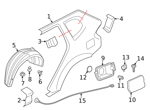 Fuel Door for 2016 BMW X4 #0
