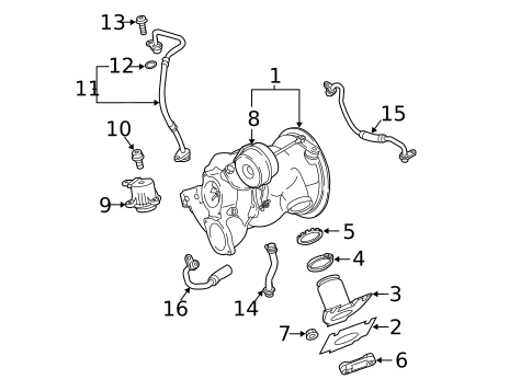Turbocharger & Components for 2023 Audi SQ5 Sportback #0