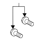 C2D27400 - Brakes: Caliper Support Mount Bolt for Jaguar Image