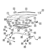 68126315AA - Body Sheet Metal Except Doors: Hood Adjuster Bumper for Mopar Image
