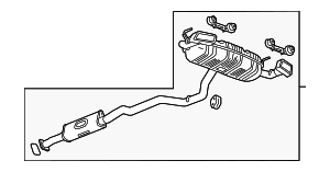 19420311 - : Part# 19420311 F Muffler for Cadillac: XT4 Image