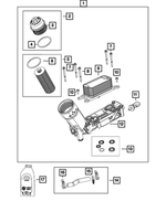 LP191349AC - 3.6L V6 24 Valve VVT Gas; Engine: Engine Oil Filter Kit for Mopar Image