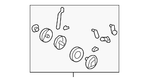 1K1898001 - HVAC: HVAC Heater Mode Door Lever for Audi Image