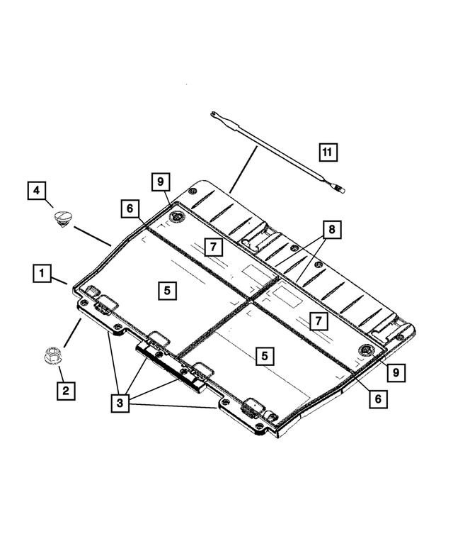 « 5189798AA – Interior Trim : Bride pour Mopar Image »