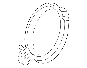 1745225020 - Exhaust: Catalytic Converter Clamp for Toyota: 4Runner, Crown, Grand Highlander, Highlander, Land Cruiser, Tacoma Image