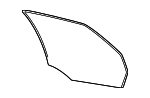 F6DZ5425712A - Body: Door Glass for FORD Image