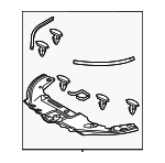 532950E160 - Body: Sight Shield for Lexus: RX350, RX350h, RX450h+, RX500h Image