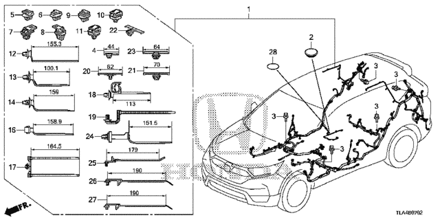 Wire Harness (3) for 2019 Honda CR-V #0