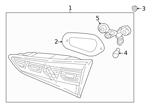 Backup Lamps for 2016 Hyundai Tucson #1