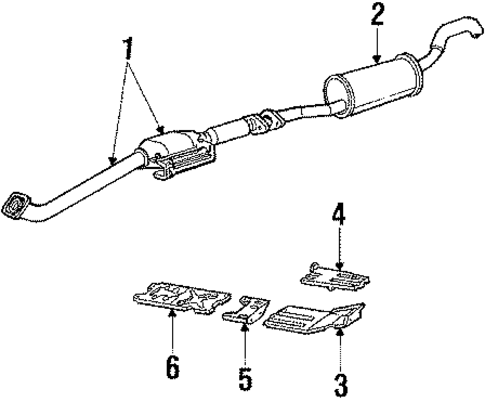 Exhaust Components for 1986 Ford Aerostar #0
