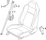 868846GP0A - : Belt &amp; Retractor for Nissan: Z Image