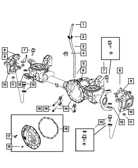 Front Axle Housing for 2005 Dodge Ram 3500 #0