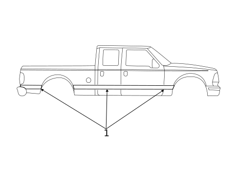 Stripe Tape for 2006 Ford F-250 Super Duty #3