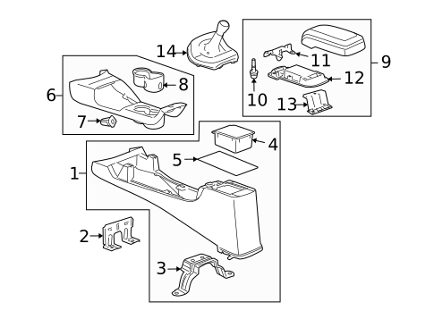 Console for 2010 Hummer H3T #0