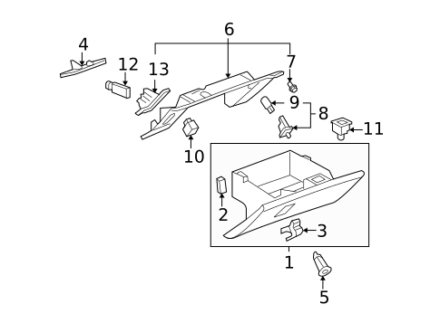 Glove Box for 2016 Chevrolet Silverado 1500 #7