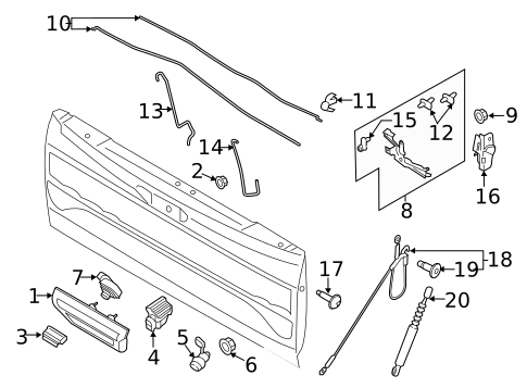 Tailgate for 2015 Ford F-150 #0