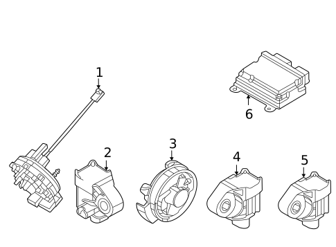 Air Bag Components for 2025 Hyundai Tucson #1