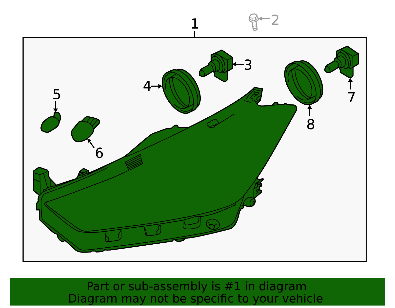Genuine Composite Assembly - 26060-5R00A | NissanParts.cc | Nissan