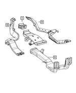 68148788AA - Air Conditioners and Heaters: Floor Duct for Mopar Image