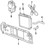 5252024 - Cooling System: Radiator Support for Dodge: D250, D350, W250, W350 Image
