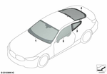 51317444758 - : Rear Window Green for BMW Image
