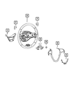 5QV36XSAAB - Steering: Steering Wheel Bezel for Jeep: Cherokee, Grand Cherokee Image