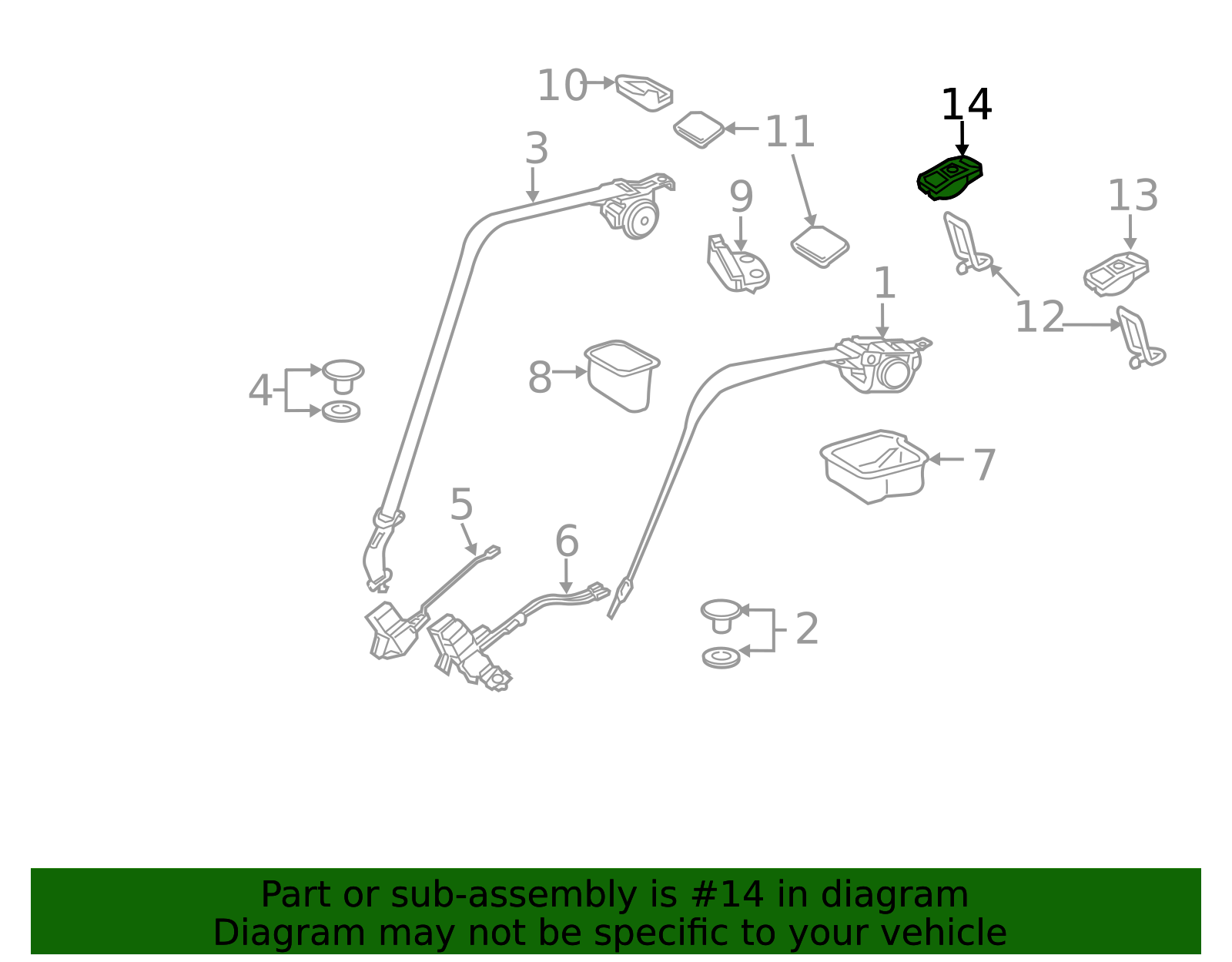 73717-06140-C0 - Child Restraint Anchor Plate Cap 2019-2024 Toyota ...