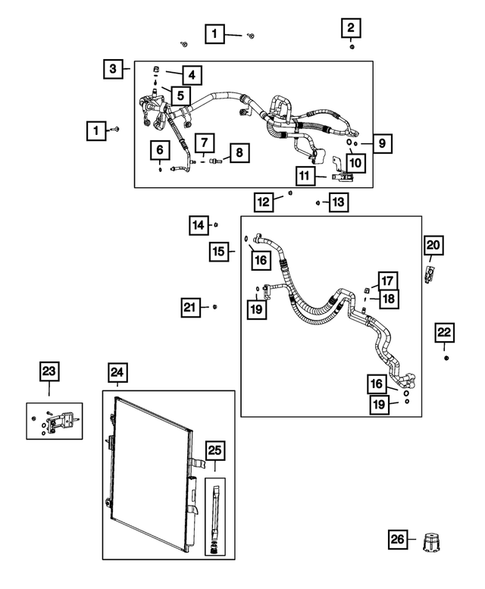 Air Conditioner and Heater Plumbing for 2023 Jeep Grand Wagoneer #0