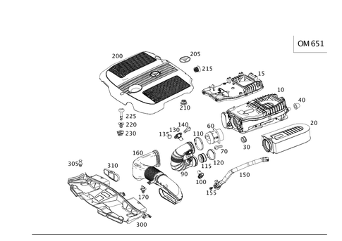 Diesel Vehicle Air Intake for 2016 Mercedes-Benz E250 #0