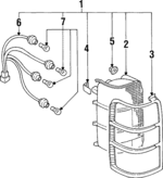 MB683999 - : Bezel Clip for Mitsubishi: Montero Image