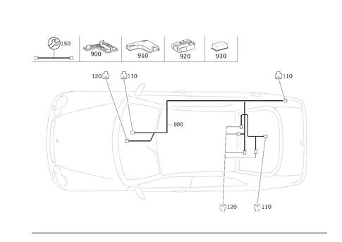 Fiber Optical Cable Wiring Harness (D2B and Most) for 2007 Mercedes-Benz CLK550 #0