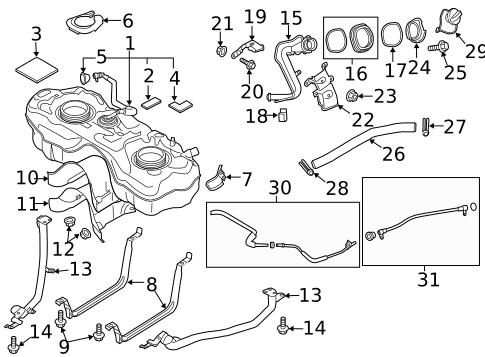 Fuel System Components for 2021 Mazda CX-3 #0
