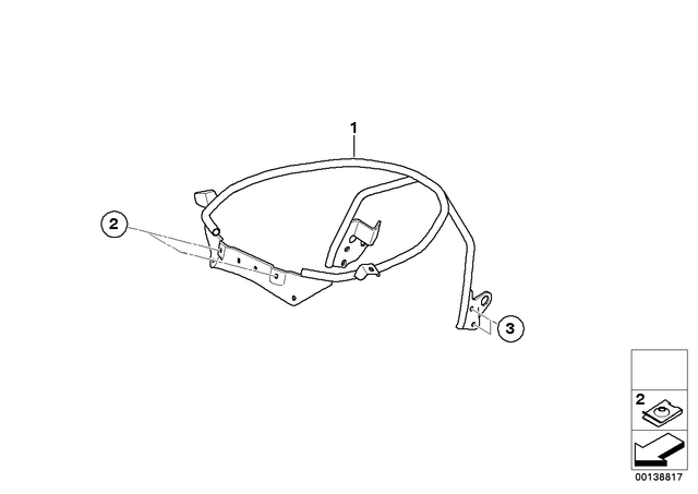 61131372033 - Frame and Mounting Parts: Body Nut - M5 for BMW-Motorrad Image