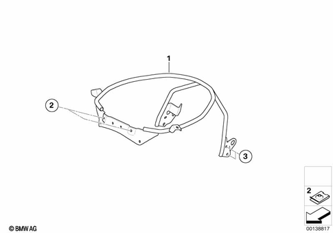 Motorcycle Trim Section, Windshield for 2004 BMW-Motorrad F 650 CS #12