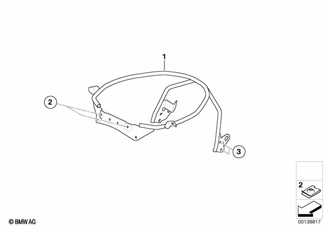 61131372033 - Frame and Mounting Parts: Body Nut - M5 for BMW-Motorrad Image